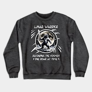 Viking Lunar Warrior Bear With a Sword Crewneck Sweatshirt